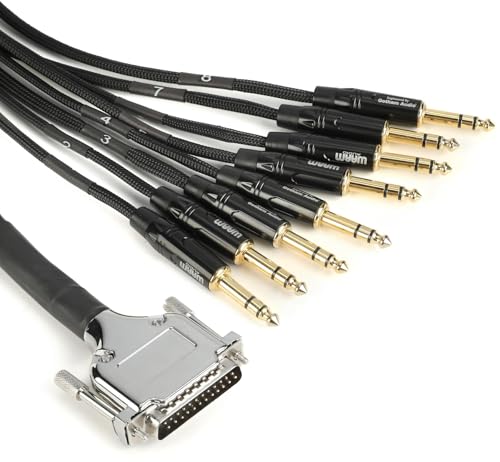 Warm Audio Premium 8-channel DB25 to TRSM Audio Breakout Cable - 6 feet