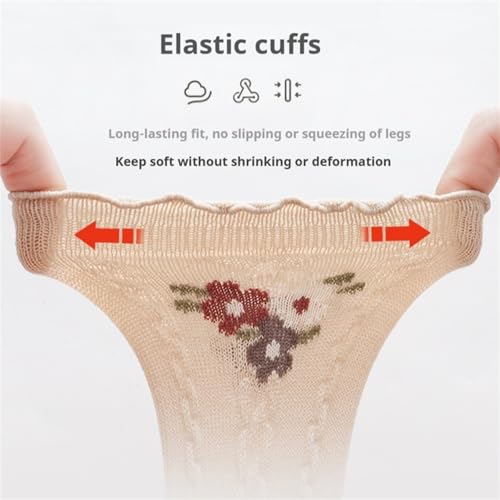 Baby Girls Socks Toddlers Ruffle Socks Girl's Dress Socks Princess Mary Jane Crew Socks 5 Pairs2