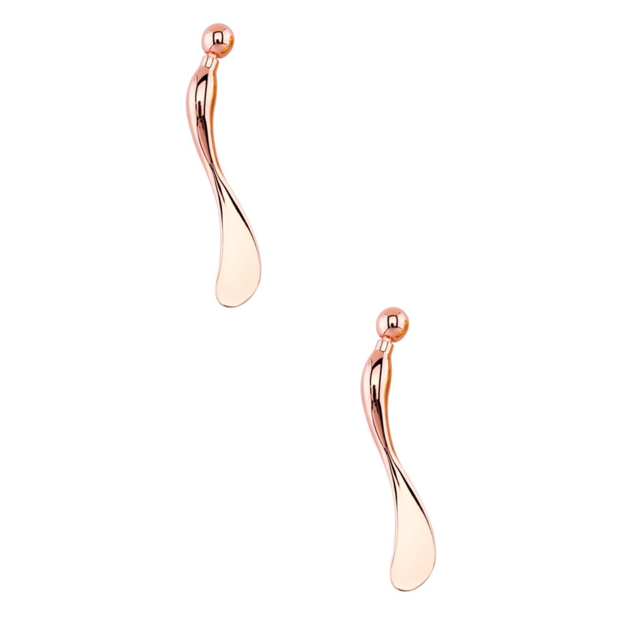 balacoo 2pcs Zinc Alloy Eye Massager Spoon Eye Cream Tool for Fatigue Relief Fine Line Reducer