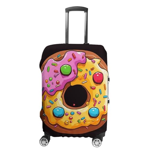 Carry on Luggage Cover Donut Suitcase Covers for Luggages Tsa Approved Travel Luggage Sleeve Protector Elastic Suitcase Protector Anti-Scratch Washable Fits 19-30 Inch Case -XL