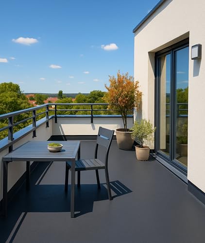 Dynamic24 Flüssig Kunststoff 5L Bodenbeschichtung 50m² Betonfarbe Beton Beschichtung Boden Estrich Farbe...