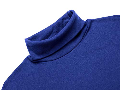 Image of Poriff Men's Casual Slim Fit Basic Tops Knitted Thermal Turtleneck Pullover Sweater