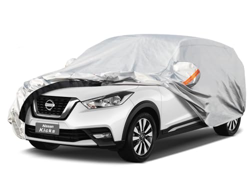 Image of GUNHYI 6 Layer SUV Car Cover Custom Fit Nissan Kicks (2017-2026) Waterproof All Weather, Heavy Duty Outdoor Snow Sun Rain Uv Protection (Ships from US Warehouse, Delivery 3-8 Days)