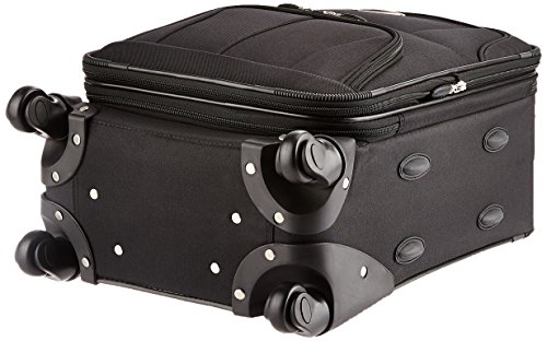 Rockland Expandable Spinner Carry On, Black, 19-Inch #TOP4