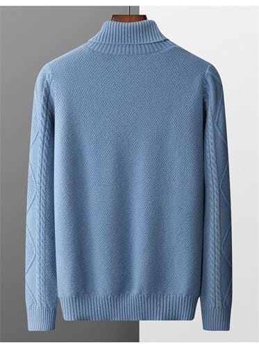 Men's Pure Wool Sweater Knitted Casual Long Sleeves Pullover3