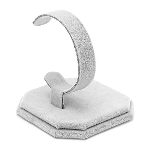 chenpaif Blanc Montre Bijoux Bracelet Présentoirs, Velours C Type Conception Bijoux Bracelet Bracelet Montre Bracelet Présentoir Support Nouveau