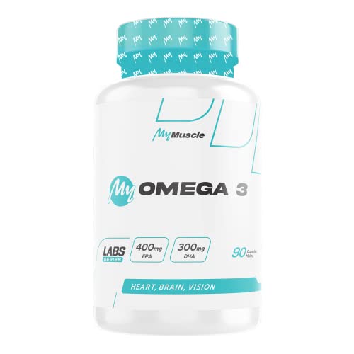 MyMUSCLE - My Omega 3 - Huile de Poisson Concentrée de Qualité Supérieure - 90 Capsules Molles Cover