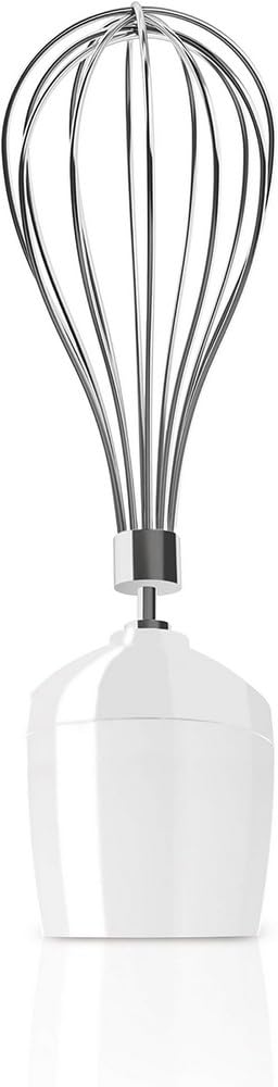 BLACK+DECKER BXHBA600E – Batidora De Mano 600W | 20 Velocidades + Turbo | Cuchillas Inox | Pie Desmontable | Set De Accesorios | Plástico | Blanco