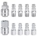 Raccord de Compresseur 1/4"BSP Raccord Rapide Air Comprimé Raccords pour Tuyau Compresseur Embout Pneumatique Homme Femme 10 Pièces