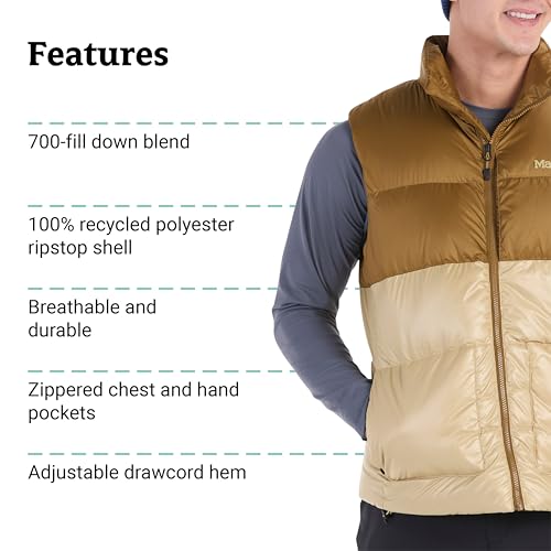 Image of MARMOT Men's Guides Down Vest - 700-Fill Insulated, Water-Resistant, Lightweight Puffer