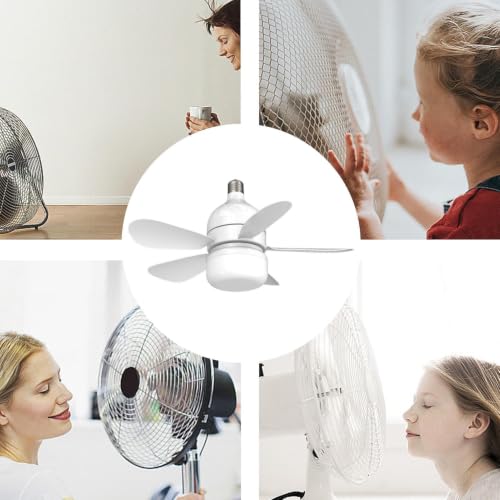 Ventilador con bombilla de bajo consumo con cuatro velocidades y luz integrada 6