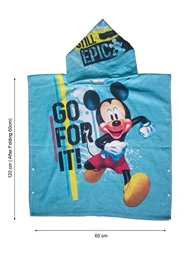 Image of Athom Living Disney Mickey Mouse & Cars Hooded Bath Towel 60x120 cm Pack of 3