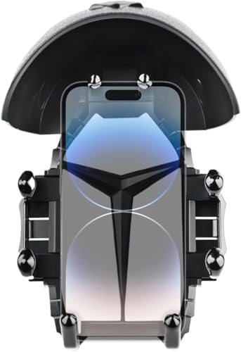 Image of Mirror Fit Mobile Holder for scooty /Scooter /Bike /Motorcycle with One Click Button Controlled Phone Mount,Mobile Holder for Bike Ideal for Maps and GPS Navigation with Auto Locking,Firm Grip