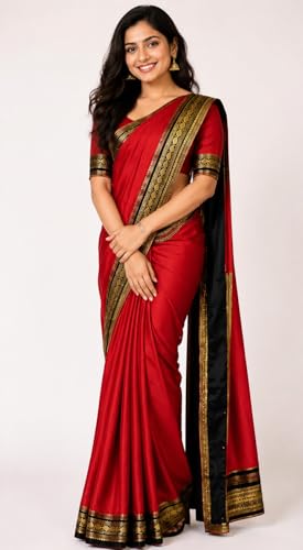 Image of Rashmika Mandanna Style Semi Mysore Crepe Silk Saree for Women with 2D Pattern Design Elegant Wear Saree with Blouse Piece for Wedding Festive Casual Ethnic Wear
