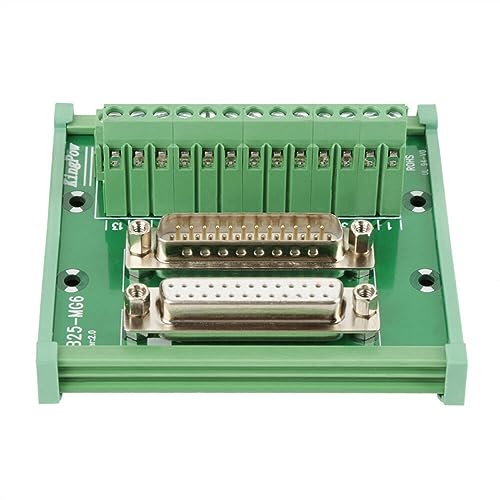 Módulo de interfaz DB25 tipo tablero de conexión para riel DIN en un pack de 4 unidades 8