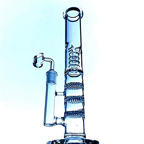 } ޗ Glass Hookahs 15"KX{O {O(pCv)18mmWCg̉ǉ bong {O ̉pCv/AbVLb`[,Big Glass Bongs,Water Pipes(_ȐFőM)