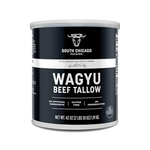South Chicago Packing 100% Pure Wagyu Beef Tallow, 42 Ounces – Paleo & Keto Friendly Cooking Fat for Searing, Sautéing & Frying