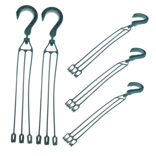 JOINPAYA 5個 プラスチック製転式吊り鉢フック 省スペースで観葉植物をおしゃれに吊るすハンギングプランター用 室内外対応 簡単設置で多用