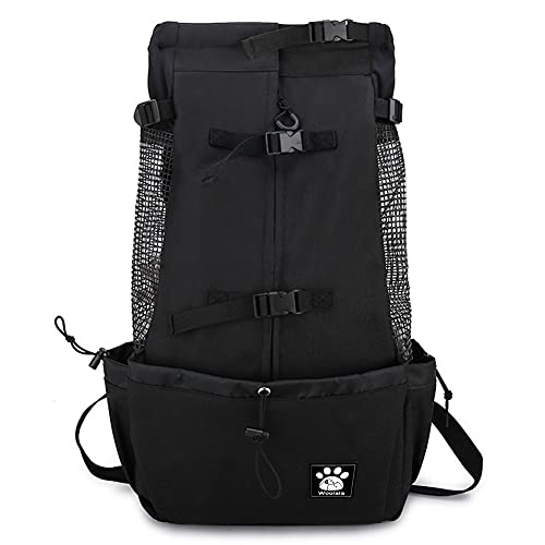 Borsa per cani da 1 a 25 kg con design a testa fuori, zaino ventilato per cani di piccola e media taglia, trasportino quotidiano per cuccioli per passeggiate all'aperto sicurezza/comodo/leggero