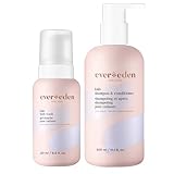 Evereden Kids Shampoo and Conditioner 2 in 1 and Kids Body Wash set | Gentle and Clean Skin Care | Non-toxic Ingredients | Cool Peach scent
