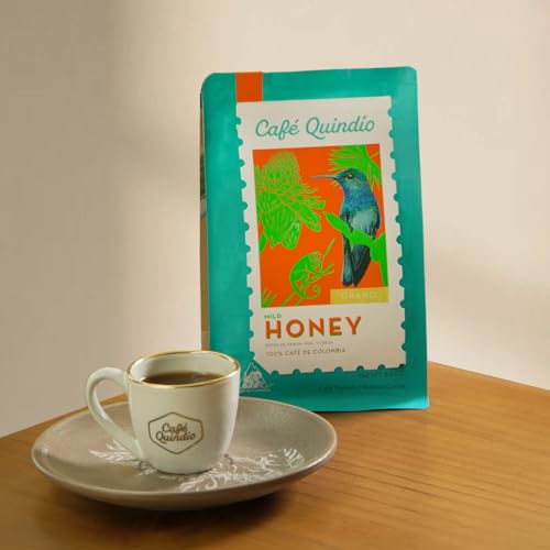 Image of Cafe Quindio Medium Roast 100% Colombian Excelso Whole Bean Arabica Coffee - Mild Honey Specialty Harvest - 8.8 Ounce (Pack of 1)