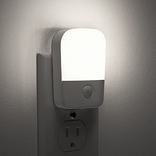 Lohas Led Night Light Plug In[2 Pack], Nursery Night Lights With Light Sensor, Daylight White Bright Night Light, 30/60Lm, Nightlight For Kids, Baby, Bathroom, Stairs, Hallway #TOP14
