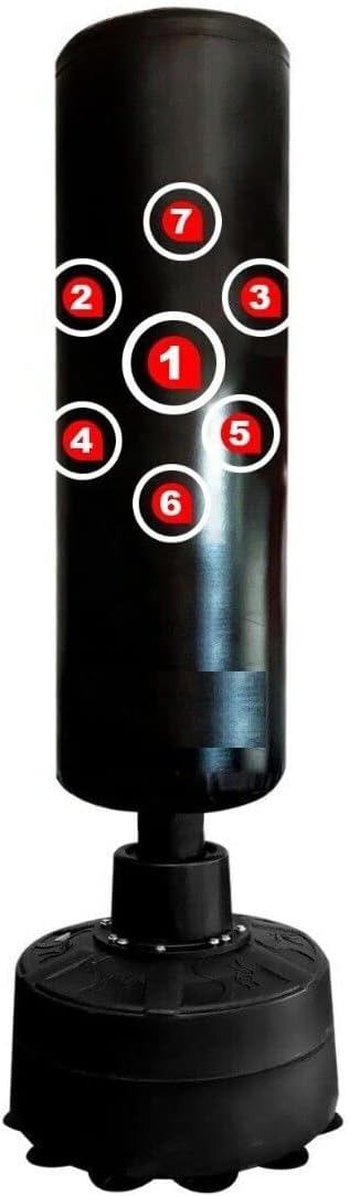 MAXX 5.75ft Heavy Duty Free Standing Punch Bag Kick Martial Art Training Punching