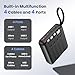 RXRBDA Portable Charger with Built-in Cable, 12000mAh 22.5W Fast Charging USB C Battery Pack, Cell Phone Power Bank LED Display for iPhone 15 14 Samsung Galaxy S23 Google Pixel Android Tablet