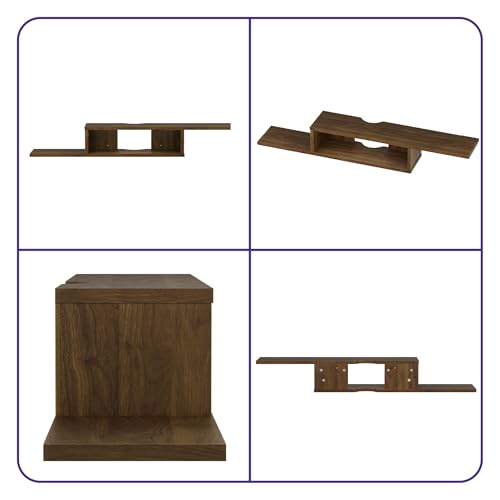 Image of Wakefit Flowen Engineered Wood TV Unit - Columbain Walnut