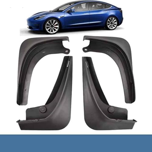 Guardabarros coche para Tesla Model 3 2016-2021: kit de protectores contra el barro 3
