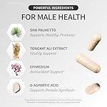 Snap Supplements Testosterone Booster for Men - Promotes Muscle Growth, Booster for Men, Enhancing Natural Energy, Stamina and Strength, 60 Capsules - Image 3