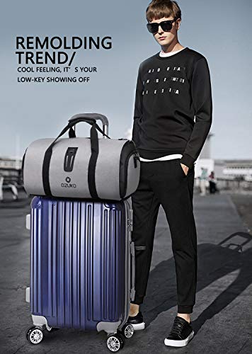 Weekender Bag Carry on Garment Bag, Suit Bag, Travel Duffel Bag for Men Women (black)