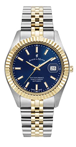 Montre habillée JACQUES DU MANOIR JWN01705 acier bicolore argent or montre homme femme