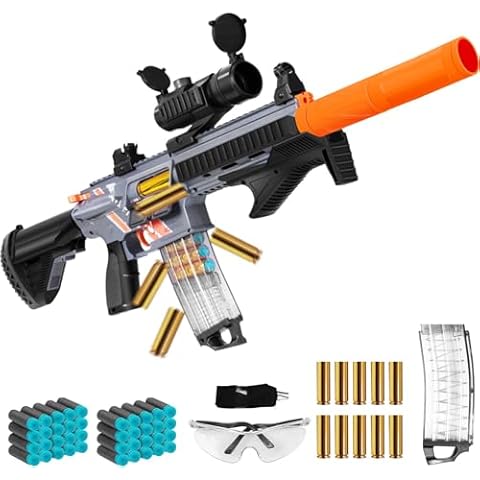 Bugrtey Soft Bullets Sniper Rifle for Boys, Toy Guns with Shell Ejecting, Non-Aggressive Educational Shooting Games Cool Toy Guns, Gift for Christmas Birthday for Boys Girls Adults Age 8+ Cover