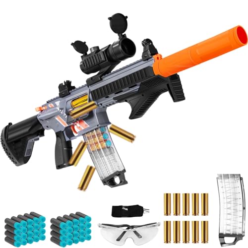 Bugrtey Soft Bullets Sniper Rifle for Boys, Toy Guns with Shell Ejecting, Non-Aggressive Educational Shooting Games Cool Toy Guns, Gift for Christmas Birthday for Boys Girls Adults Age 8+