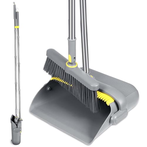 Paletta Alzaimmondizia Apex Con Baffo In Gomma - Manico Metallo E Piedino Ferma, Made In Italy - Foto 4