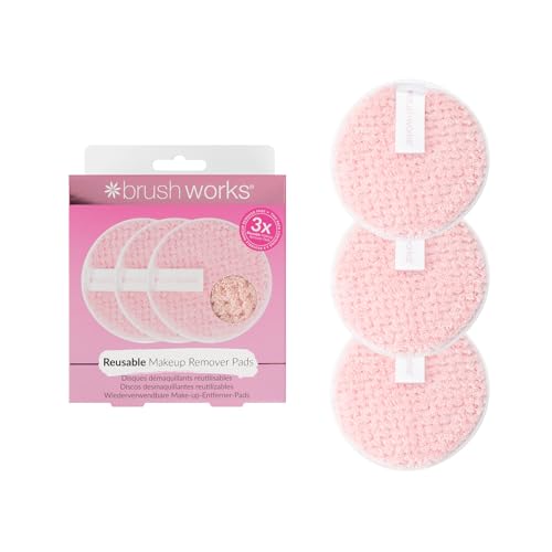 Brushworks HD Reusable Makeup Remover Pads (Pack of 3)