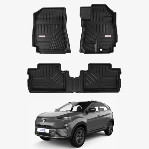 Image of 3D TPE Car Floor Mat for Nexon EV | Custom Fit, Heavy Duty & Anti Slip car Foot mat | Waterproof & Dustproof & All Weather Protection | Easy-to-Clean nexon ev Floor mat
