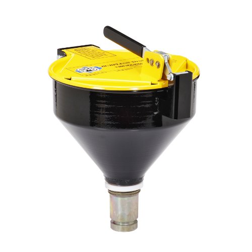 New Pig Drum Funnel Burpless OneHandSealable Steel Drum