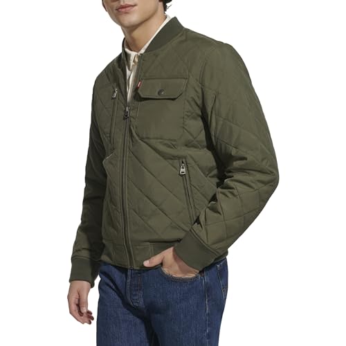 Image of Levi's Men's Levi's Men's Diamond Quilted Bomber Jacket