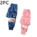 2-Pack Boys Cute Graphic Fleece Lined Thermal Sweatpants Warm Winter Elastic Waist Athletic Track Pants for Girls 2-13 Years