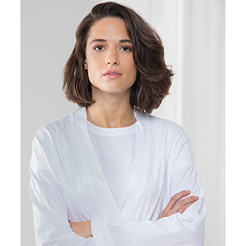Towel City Womens/Ladies Wrap Bath Robe/Towel (180 Gsm) (L) (White) #TOP4