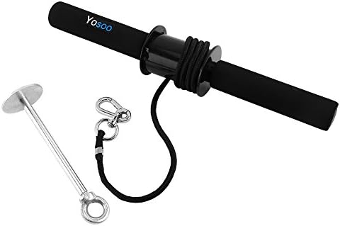 Zerone Wrist Roller Curler Curl Grip Gym Exerciser Trainer Forearm Strengthener Portable Heavy Arm Training Max Load 8.5kg/20pound for Body Builders Athletes