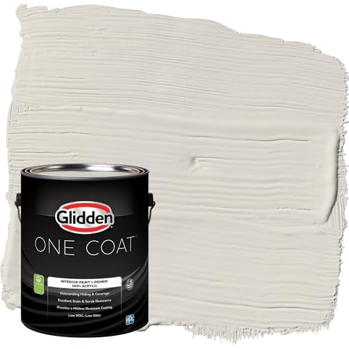 Glidden Interior Paint + Primer: Greige/Silent Smoke, One Coat, Semi-Gloss, 1-Gallon