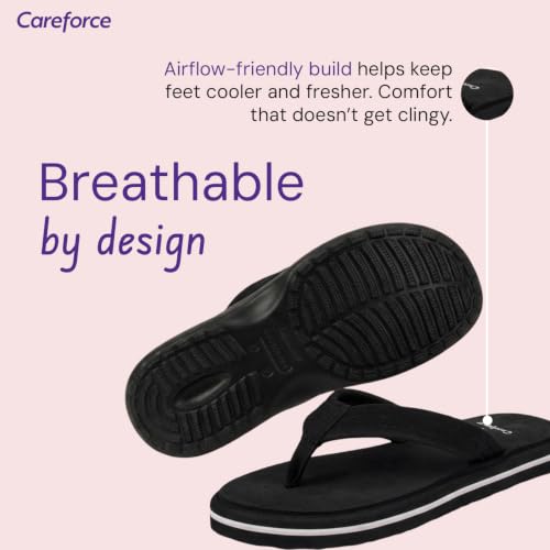 Image of Careforce Flip Flops for Women Daily Use, EVA Cushioned Anti-Slip Sliders & Flip Flops Arch Support Chappal for Daily Comfort & All-Day Footwear for Women, Softstep
