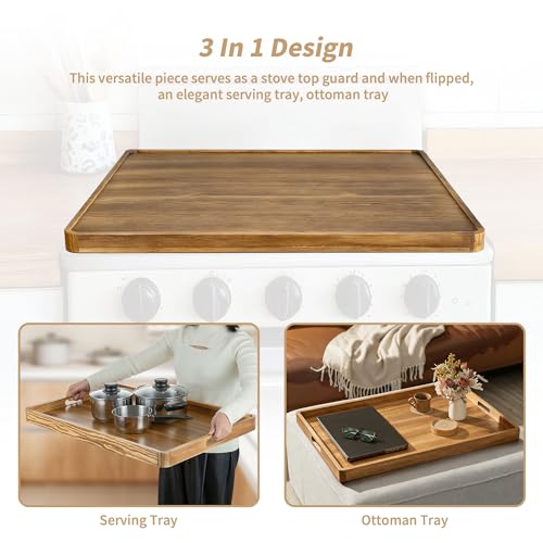 Cubierta de madera para estufa eléctrica y de gas Hanobe 30" miniatura 6