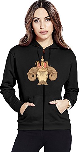 Ram Womens Zipper Hoodie Large