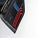 Side Window Louvers Air Vent Scoop Shades Cover Blinds ABS for Dodge Charger 2011-2021 (Red line)