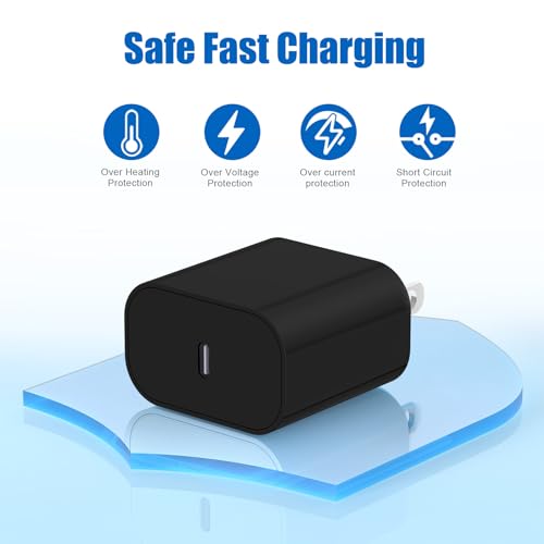 Image of iPhone 17 16 15 Fast Charger Block and 10ft Type C to C Cable Cord Long, 20W USB C Charging Plug for Apple iPhone 17 Pro Max /17 Air /16 Pro Max /16 /15 Pro /15 Plus /iPad Mini,Wall Power Adapter Cube Brick