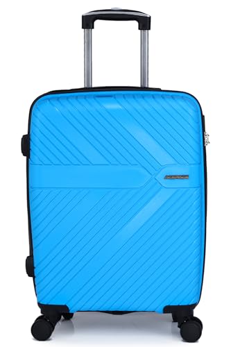 Image of ACEPACK Dawn Small Size Lightweight Luggage - Recyclable Polypropylene, Anti-Theft Double Safety Zipper, Built-in Number Lock, 3-Year Warranty (20,Aquarius Teal)